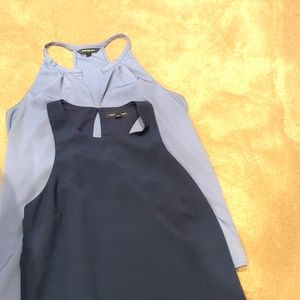 Banana Republic size small racer back tanks blue